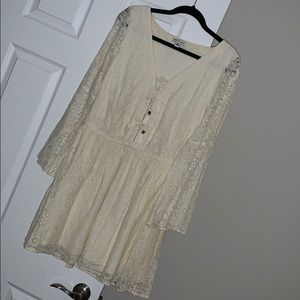 AE Crochet Bell Sleeve Dress